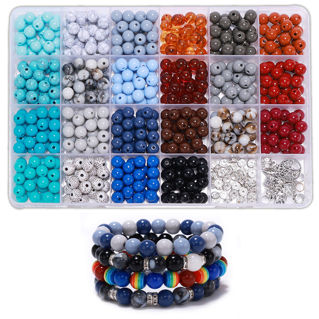 Crystal Beads for Jewelry Making Bracelet Necklace Jewelry Making Kit, DIY Kit  Glass Beads Jewelry, Girls' Birthday Gift - AliExpress